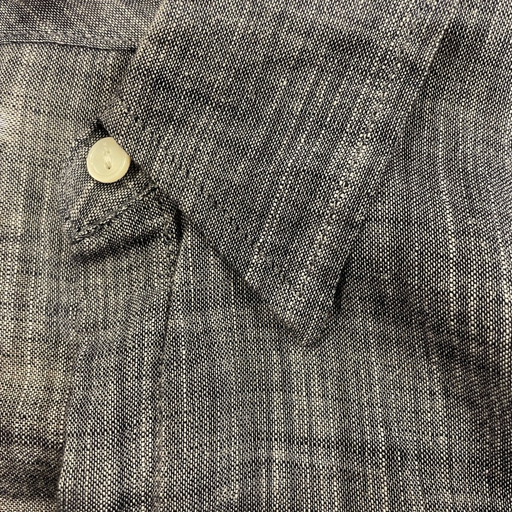 Nili Lotan dark blue chambray button down - Picture 3 of 5